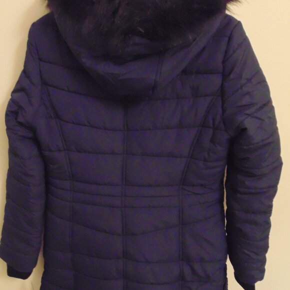 Brand New Below Zero Women Puffer Jacket &Hood, Tag Small, Fit XSMALL, Navy Blue - Picture 4 of 14